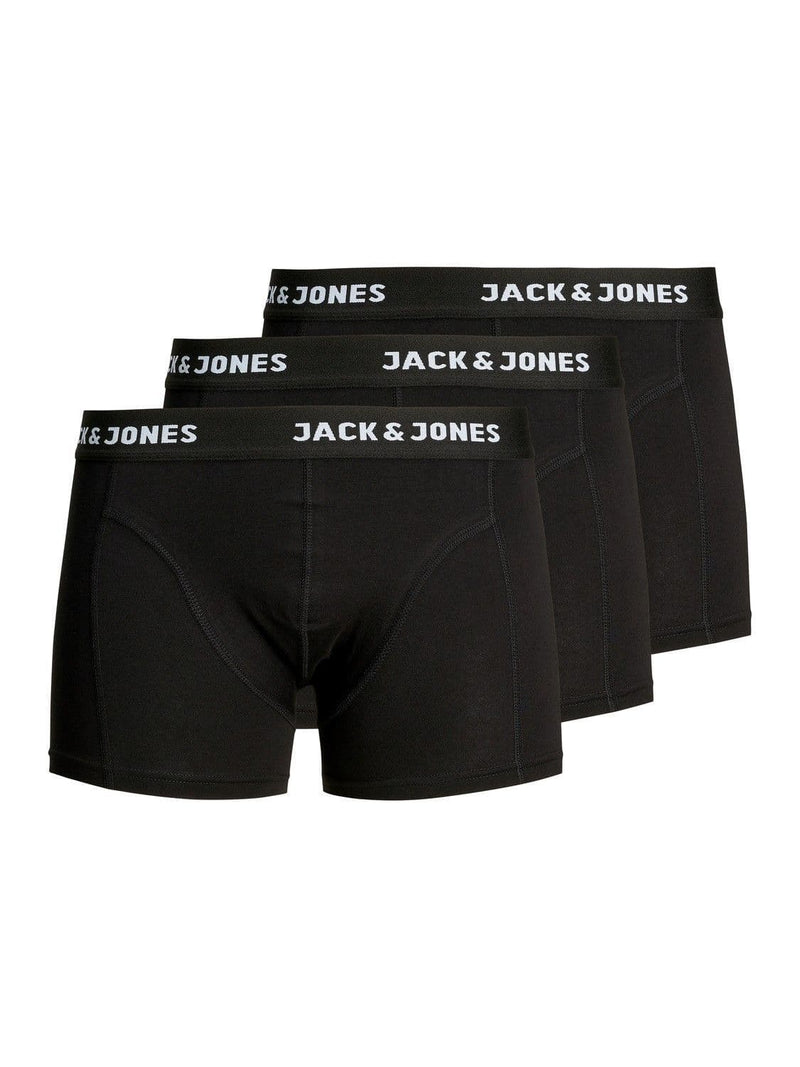 Jack & Jones Anthony Trunks 3 Pack Black