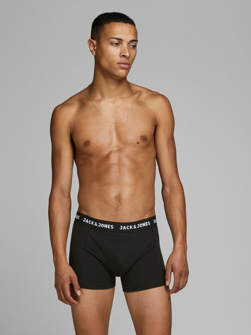 Jack & Jones Anthony Trunks 3 Pack Black