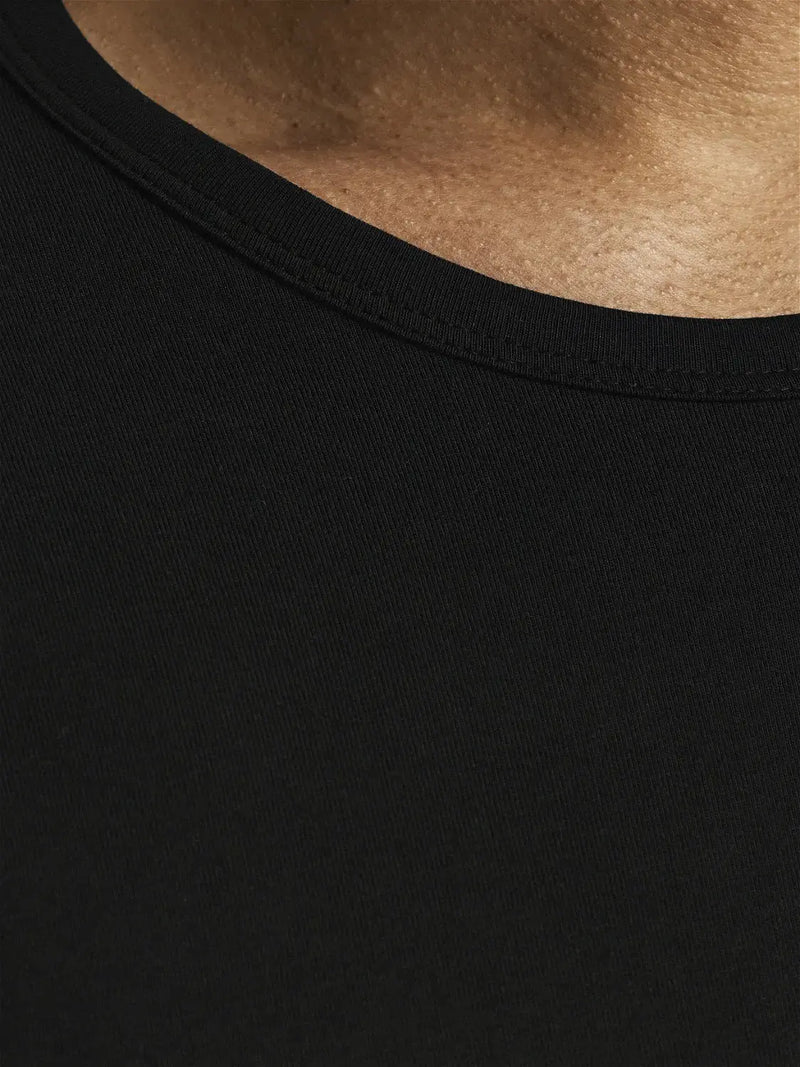 Jack & Jones Basic O-Neck Tee L/S  | Black