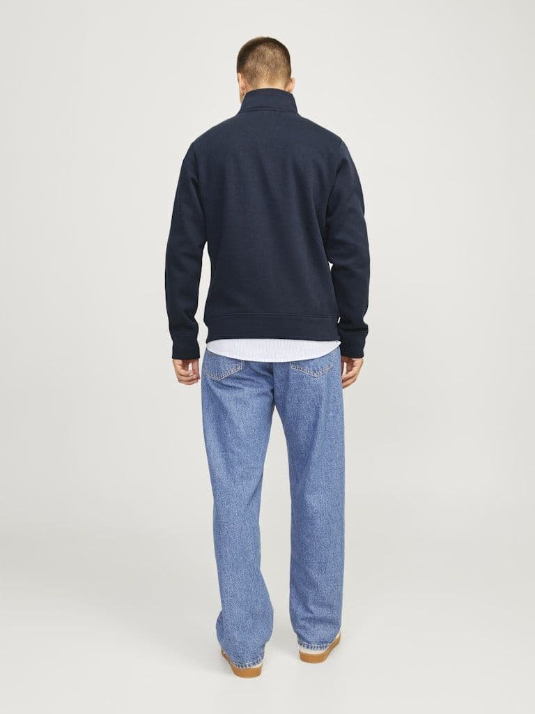 Jack & Jones Bluronaldo Sweat Zip Cardigan| Navy
