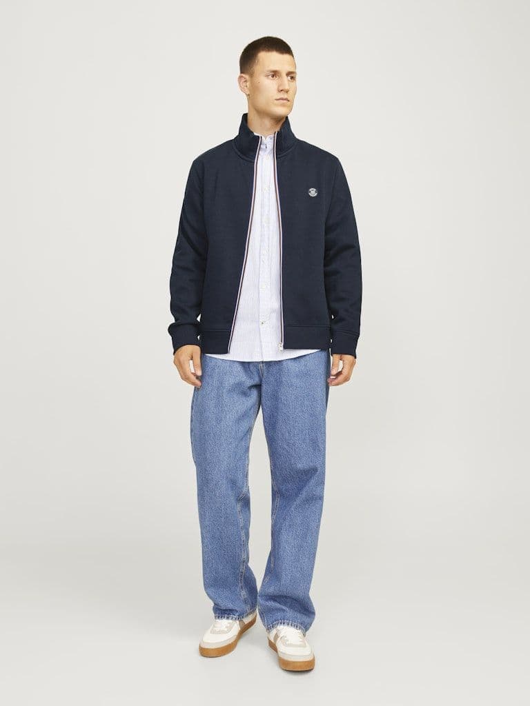 Jack & Jones Bluronaldo Sweat Zip Cardigan| Navy