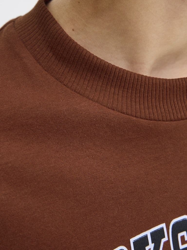 Jack & Jones Caleb Varsity Junior O-Neck Tee | Henna