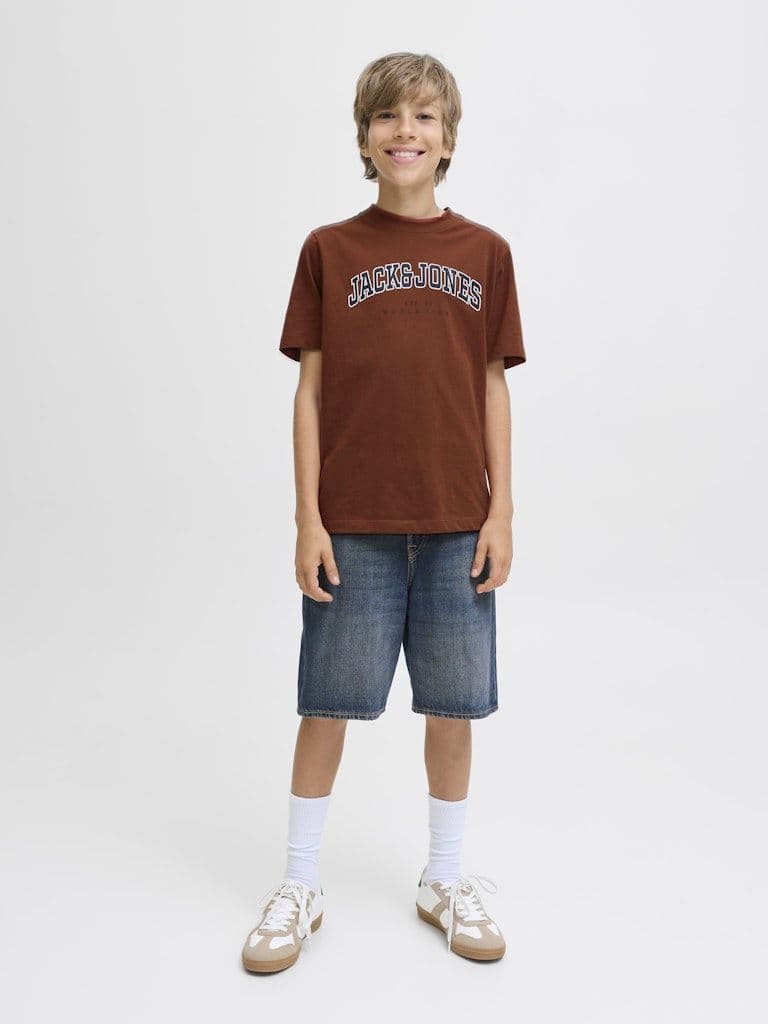 Jack & Jones Caleb Varsity Junior O-Neck Tee | Henna