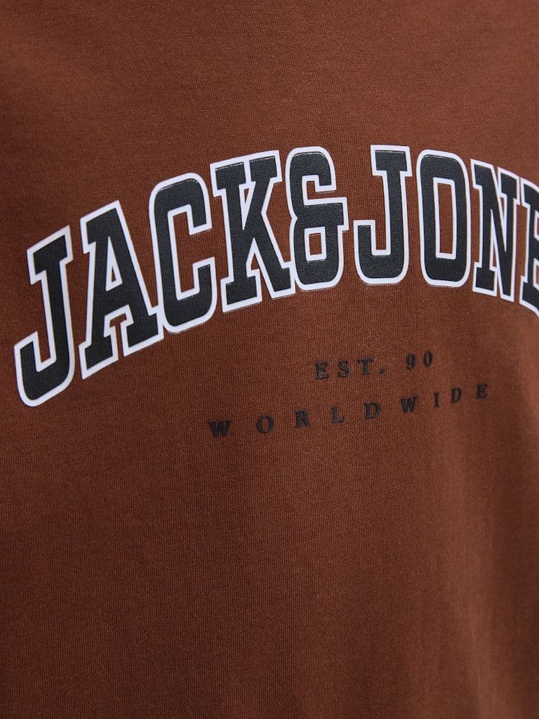 Jack & Jones Caleb Varsity Junior O-Neck Tee | Henna