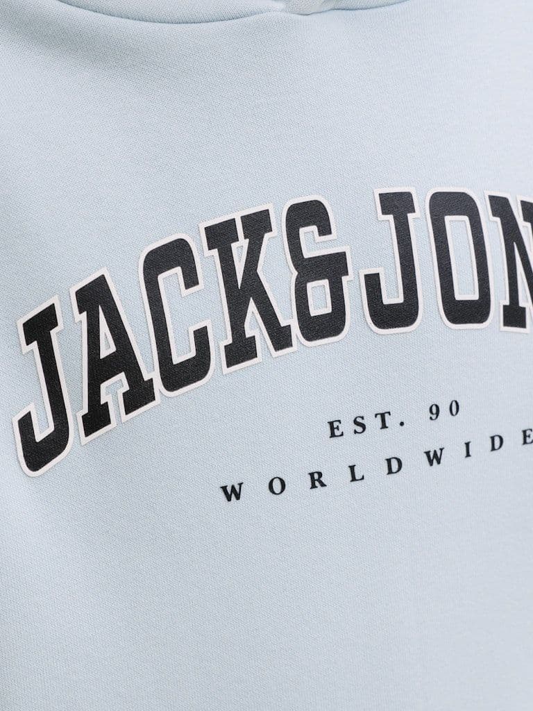 Jack & Jones Caleb Varsity Sweat Hoody | Celestial