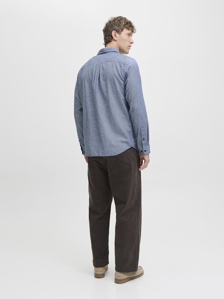 Jack & Jones Classic Melange Shirt L/S| Denim