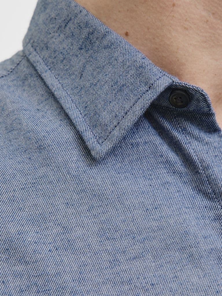 Jack & Jones Classic Melange Shirt L/S| Denim