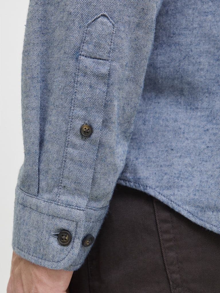 Jack & Jones Classic Melange Shirt L/S| Denim