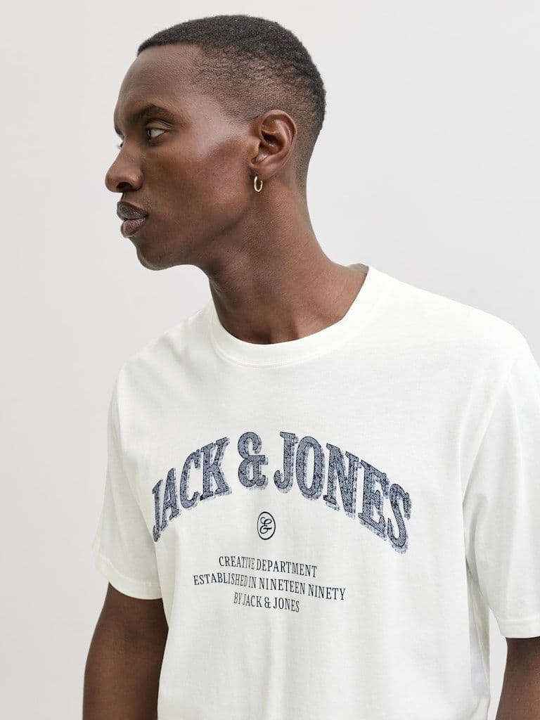 Jack & Jones Denver Graphic Tee |  Cloud Dancer