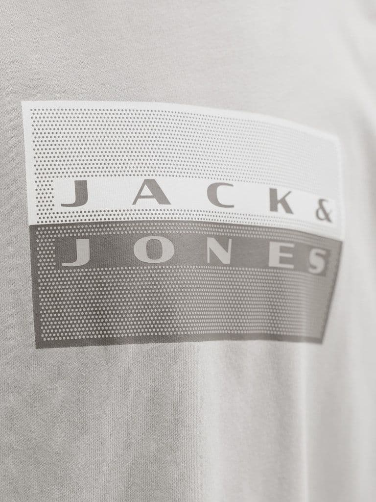 Jack & Jones Fusion Dots Print Tee | Grey