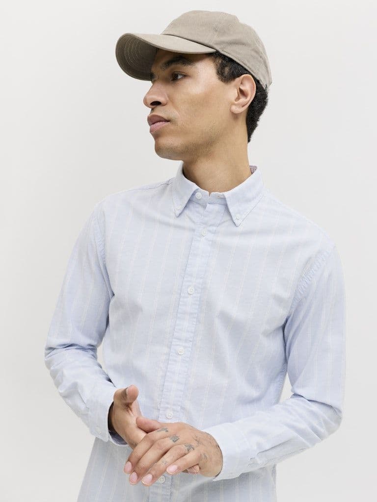 Jack & Jones Harvey Oxford L/S Shirt | Blue