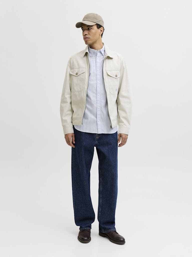 Jack & Jones Harvey Oxford L/S Shirt | Blue