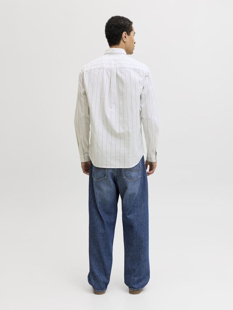 Jack & Jones Harvey Oxford L/S Shirt | Cloud Dancer
