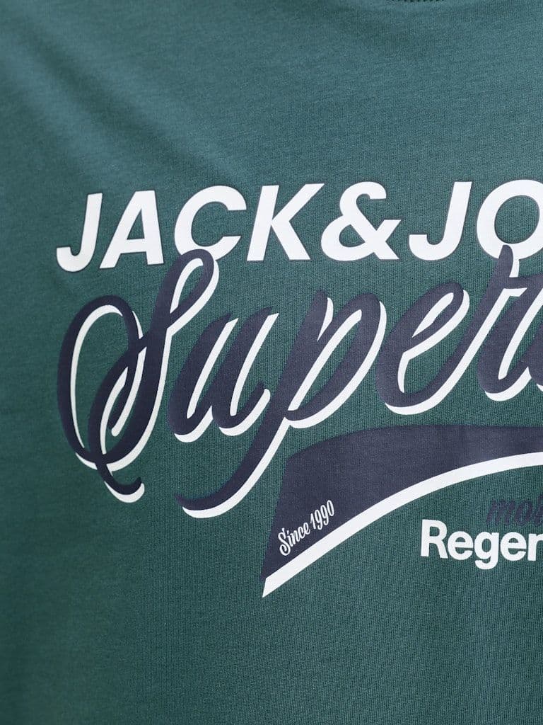 Jack & Jones Logo Tee SS O-Neck | Atlantic