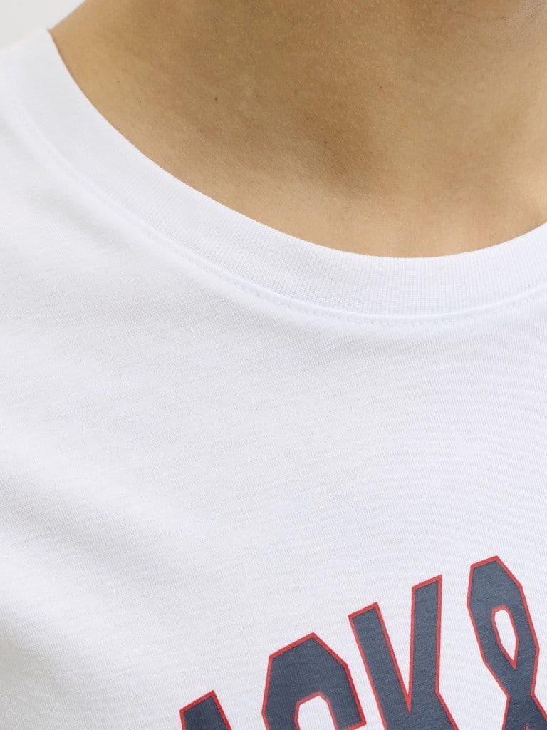Jack & Jones Logo Tee SS O-Neck | White