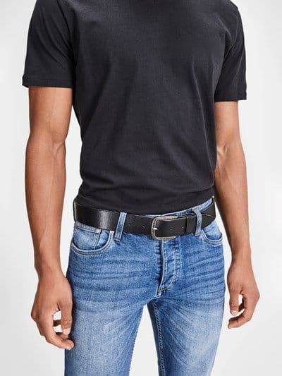 Jack & Jones  Paul Leather Belt | Black
