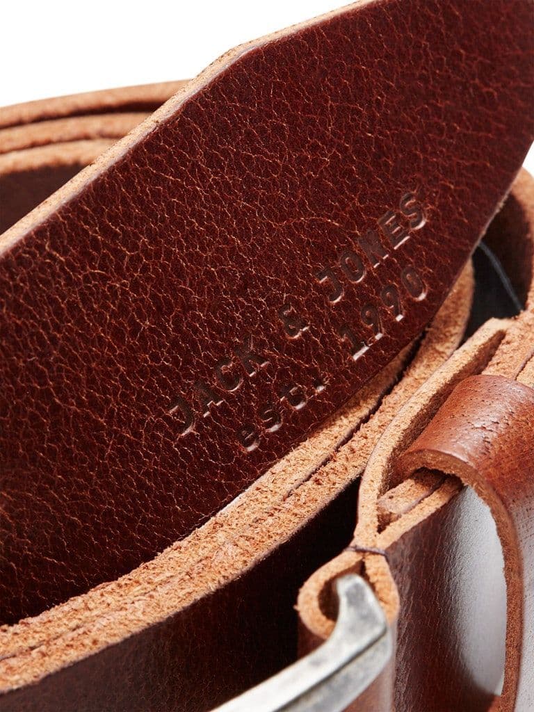 Jack & Jones  Paul Leather Belt | Coffee