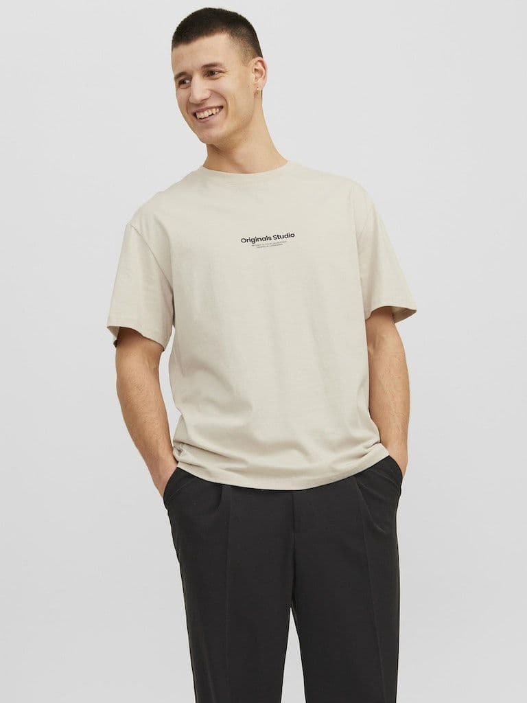 Jack & Jones Vesterbro Tee SS Crew Neck|  Moonlight
