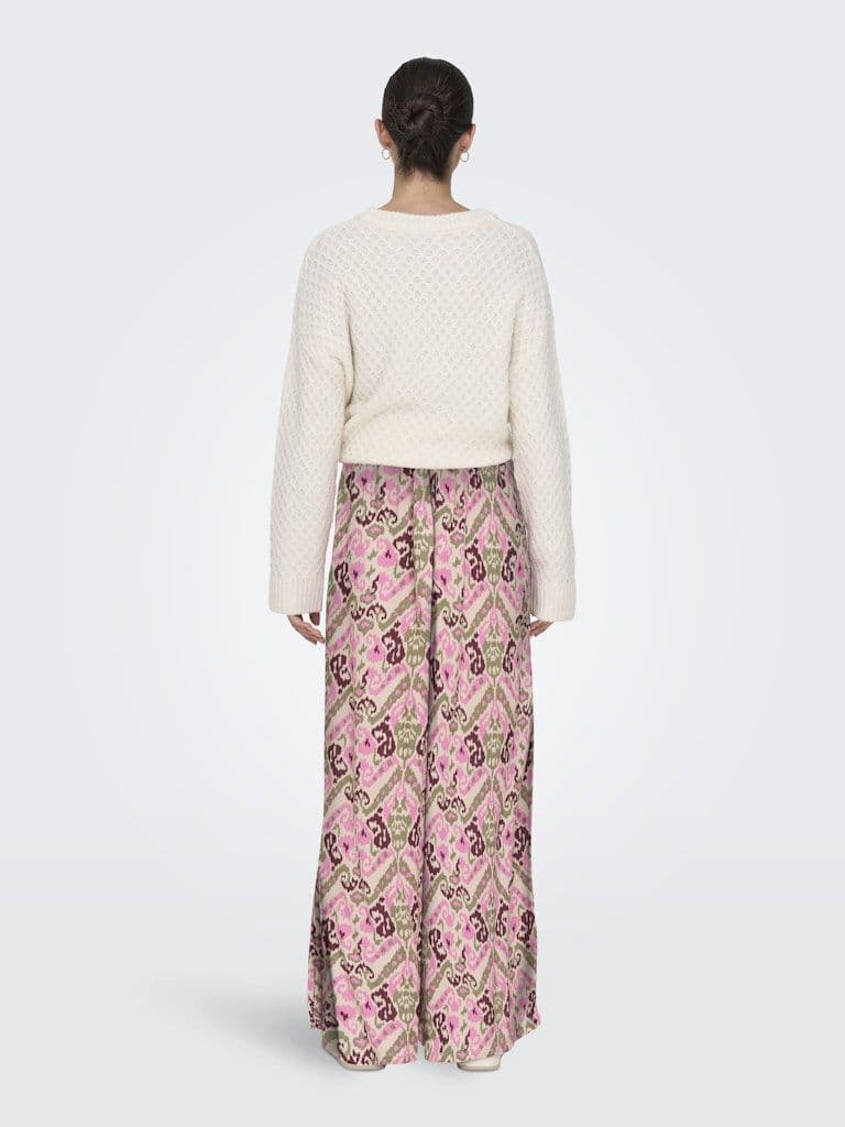 JDY Bree Life MW Wide Pant | Cement