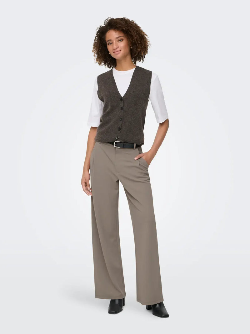 JDY Geggo Life Occasion Pant | Driftwood