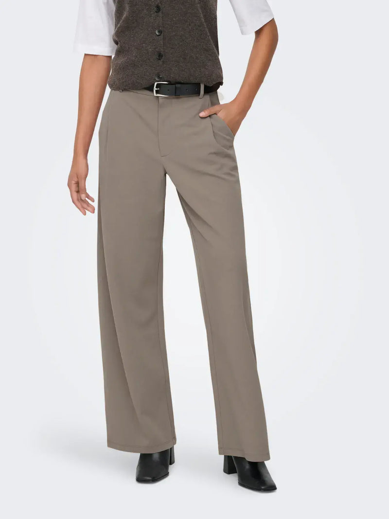 JDY Geggo Life Occasion Pant | Driftwood