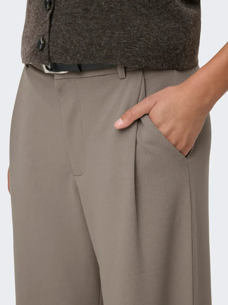 JDY Geggo Life Occasion Pant | Driftwood
