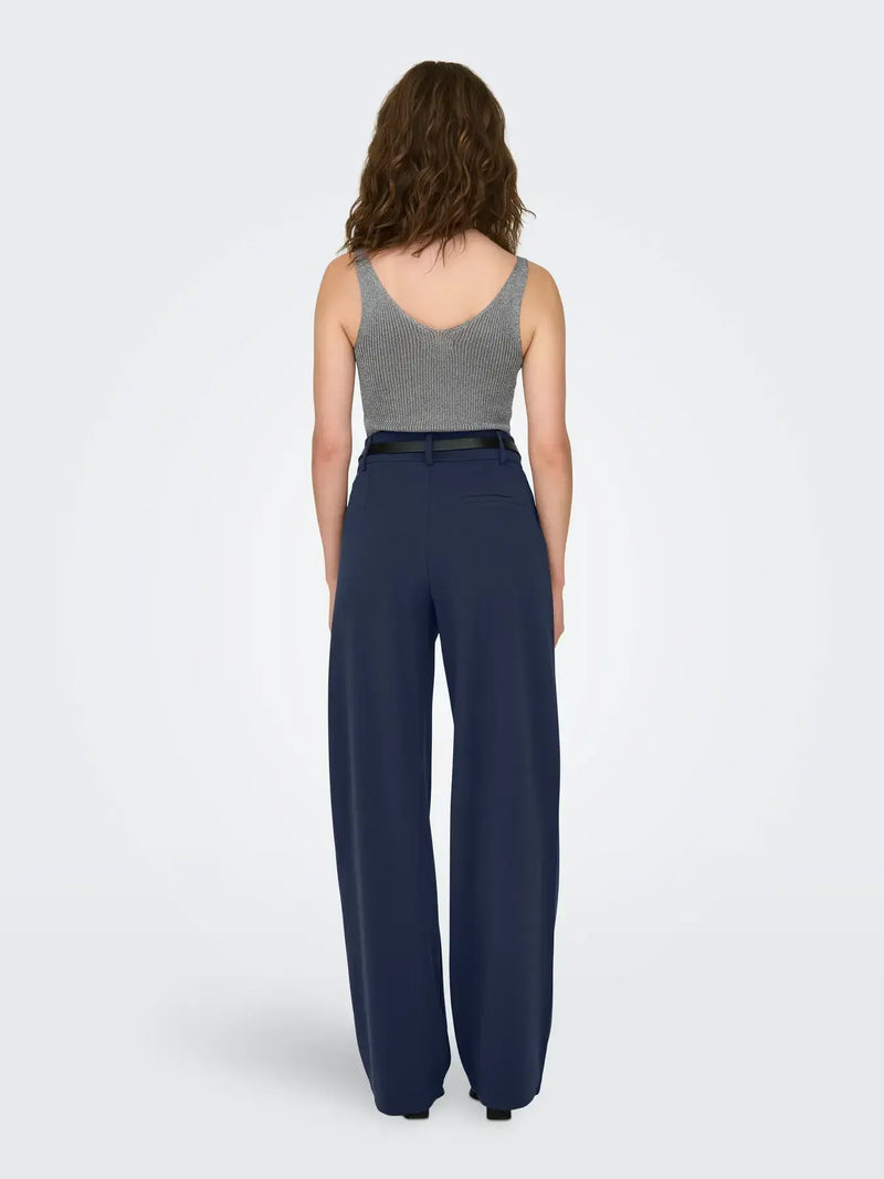 JDY Geggo Life Occasion Pant | Navy