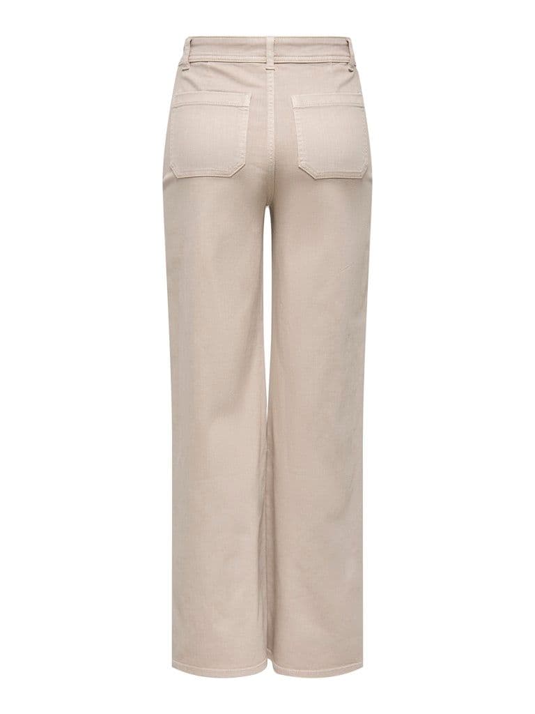 JDY Iris Stretch HW Wide Pant | Chateau Gray