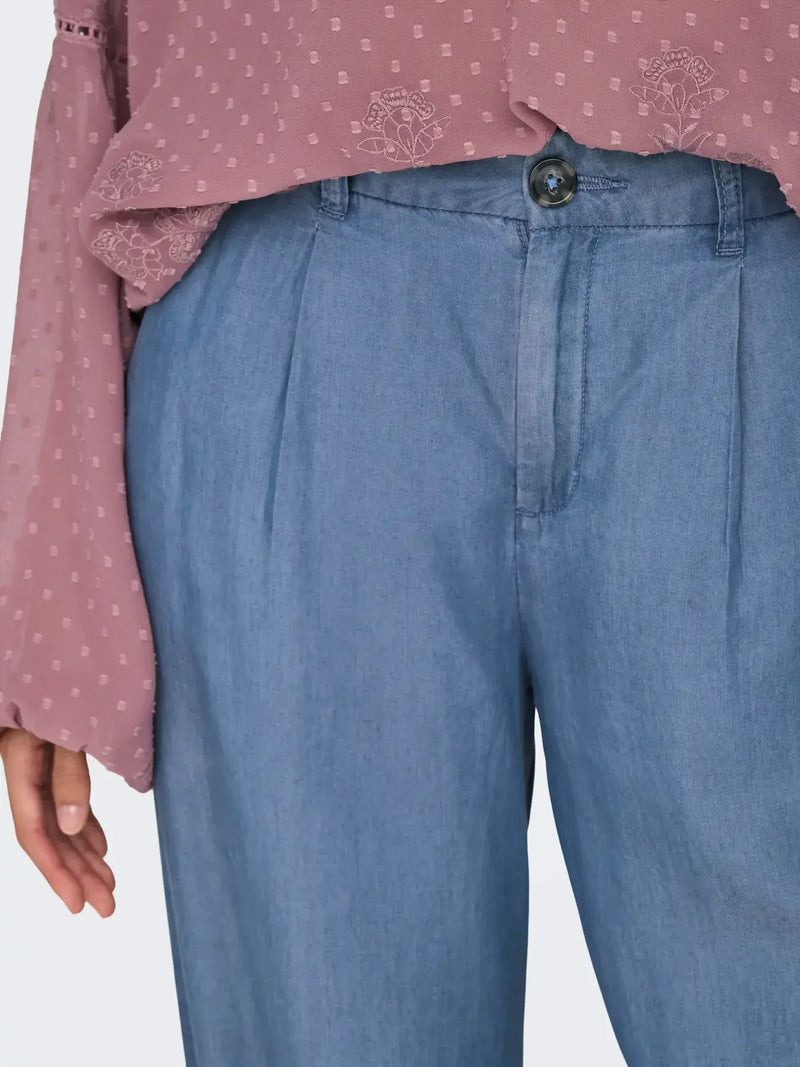 JDY Jasper HW Wide Pant | Med Blue