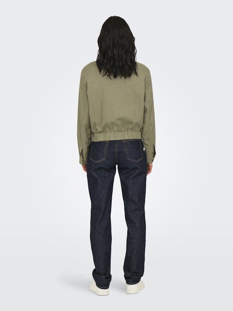 JDY Kari Linen Mix Short Jacket | Mermaid