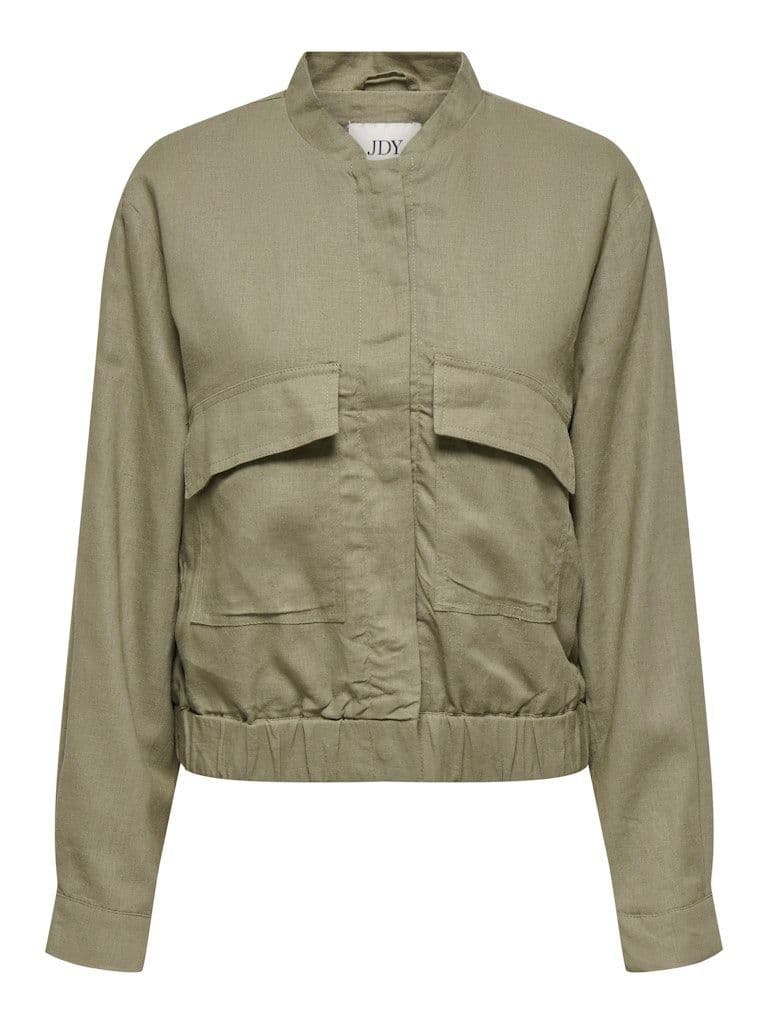 JDY Kari Linen Mix Short Jacket | Mermaid