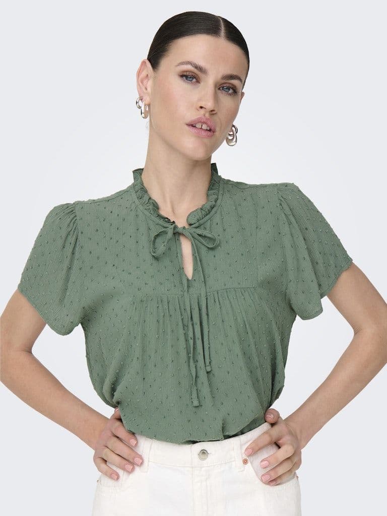 JDY Lima Life S/S Top | Laurel