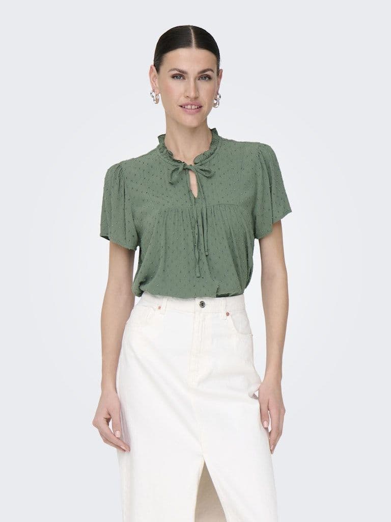 JDY Lima Life S/S Top | Laurel