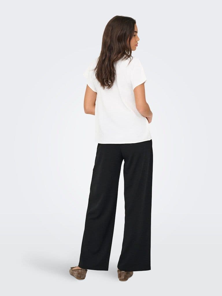 JDY Lion Life S/S Top | Cloud Dancer