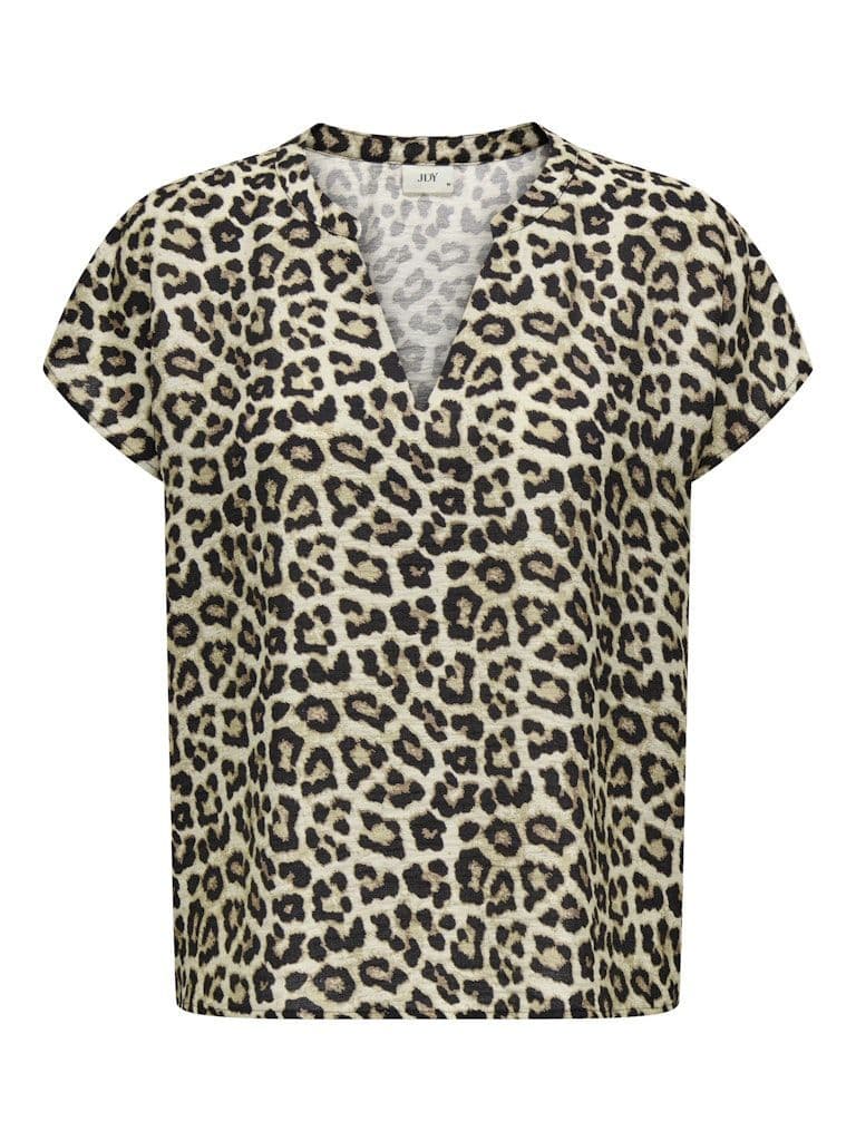 JDY  Lion Life S/S Top | Pumice Stone