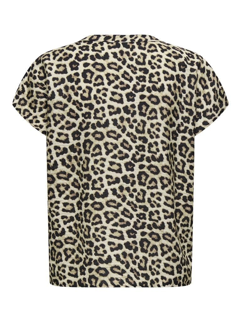 JDY  Lion Life S/S Top | Pumice Stone