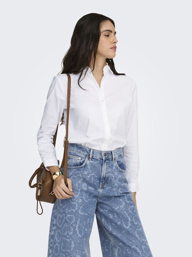 JDY Mio L/S Shirt | White
