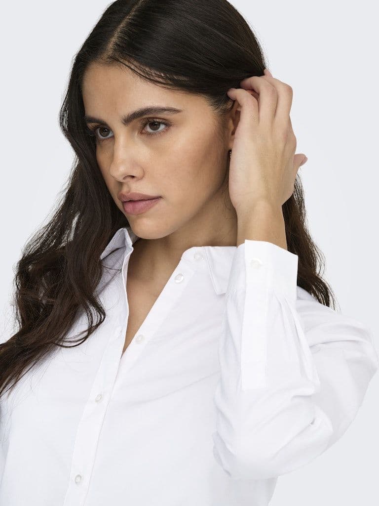 JDY Mio L/S Shirt | White