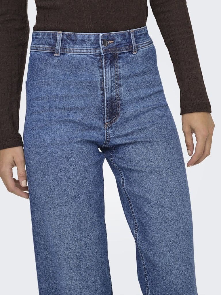 JDY Moon-Vanessa HW Wide Denim | Dark Blue