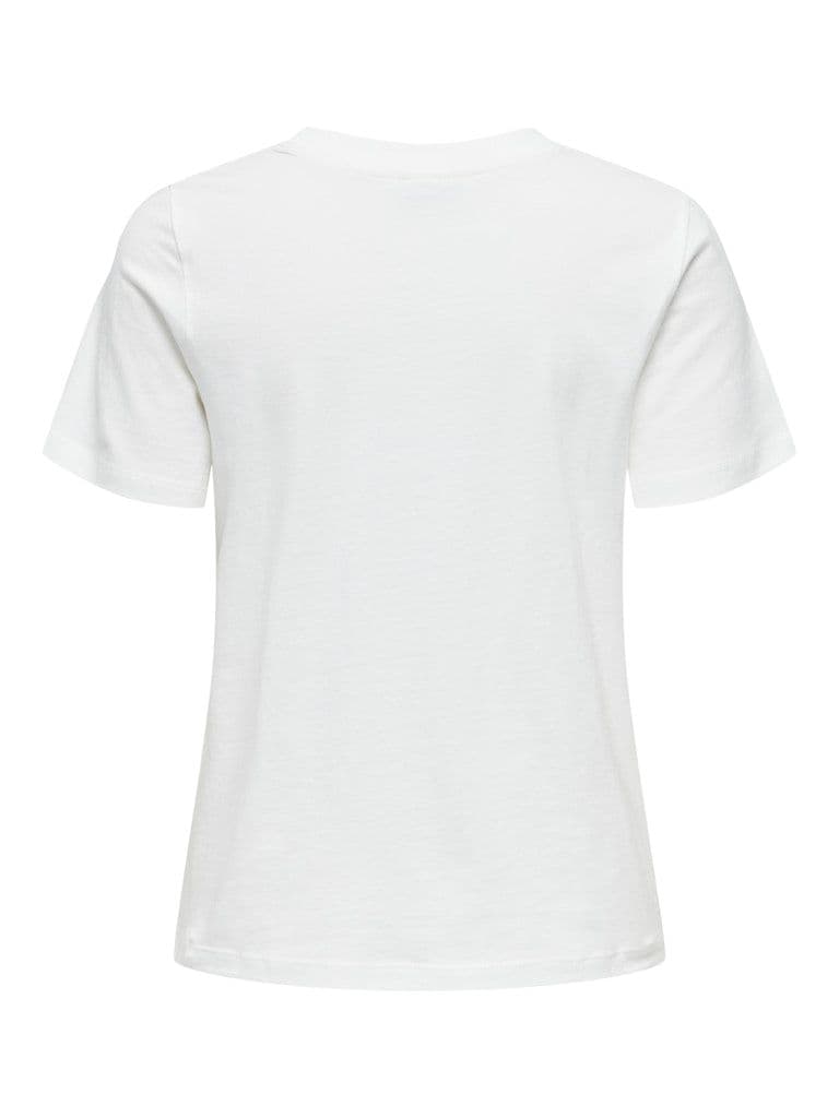 JDY Pisa S/S Print Top | Cloud Dancer