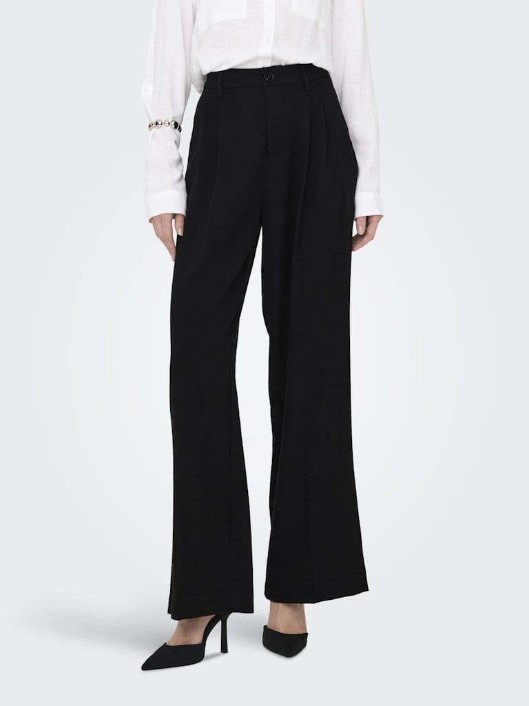 JDY River HW Wide Pant | Black