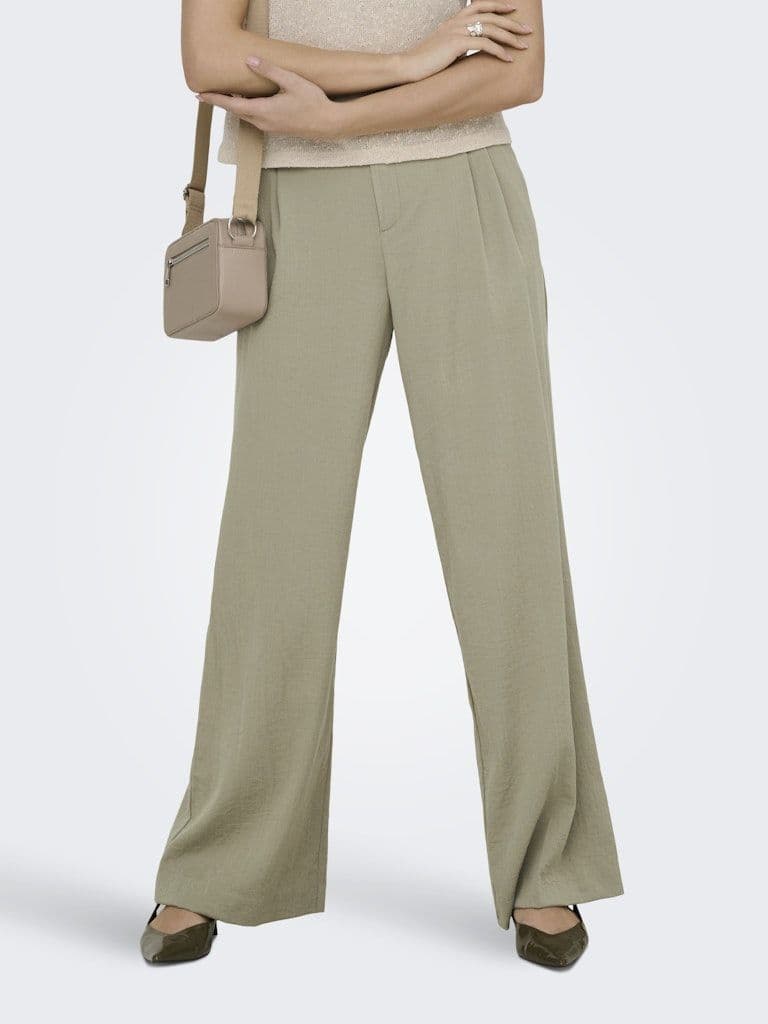 JDY River HW Wide Pant | Teak