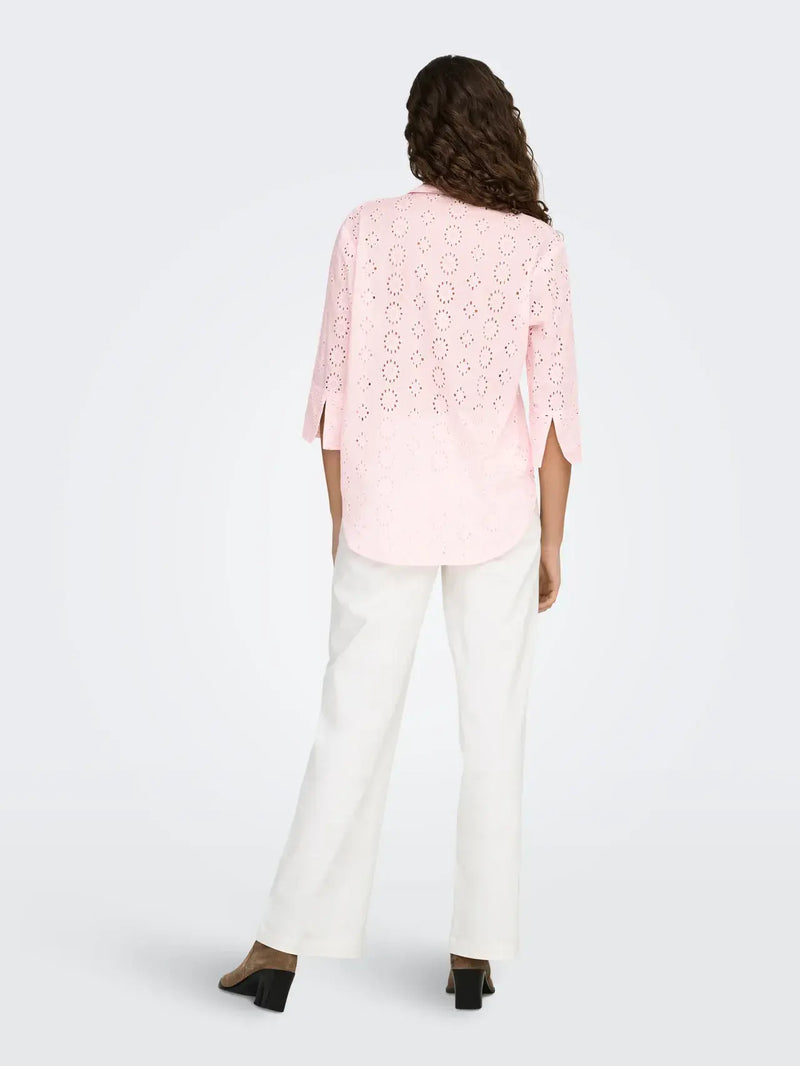 JDY Tallie 3/4 Long Shirt | Pink