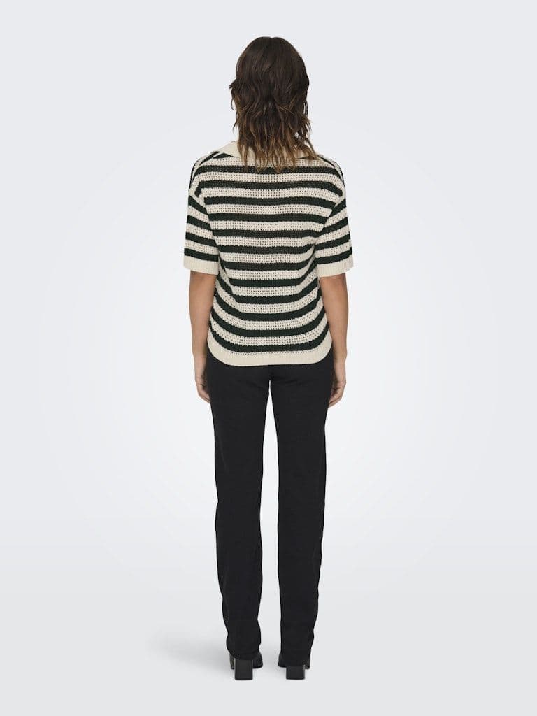 JDY Tikka S/S Polo Pullover | Birch