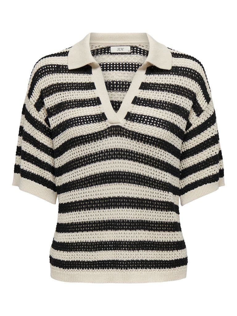 JDY Tikka S/S Polo Pullover | Birch