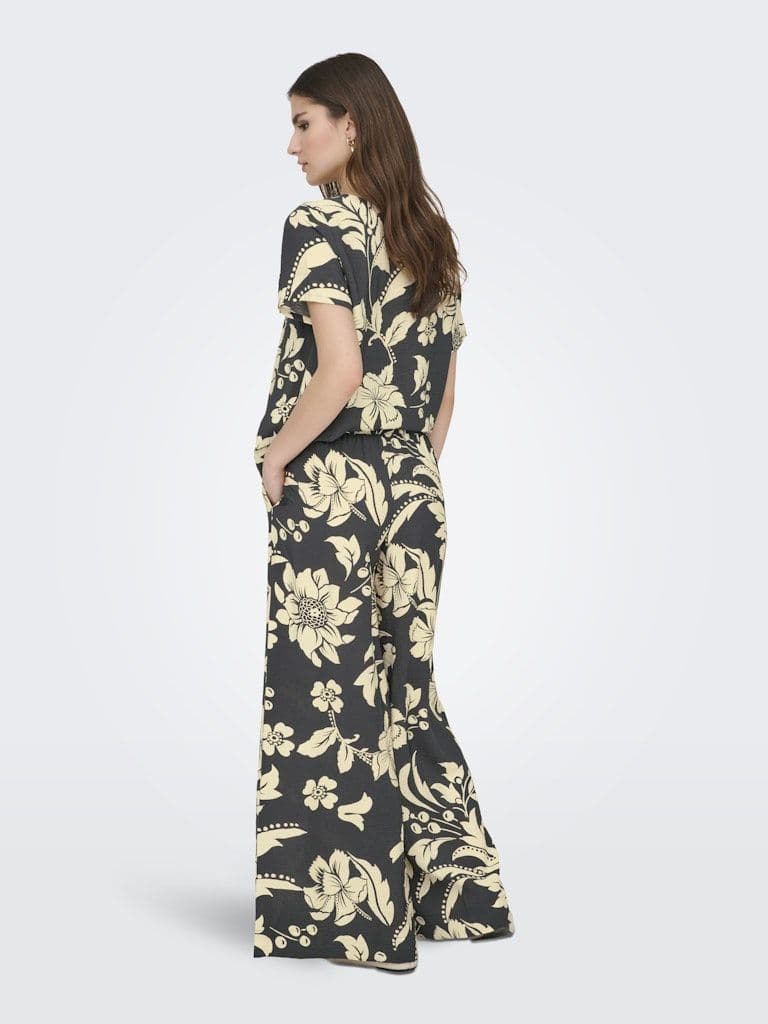 JDY Troya Life MW Palazzo Pants | Phantom