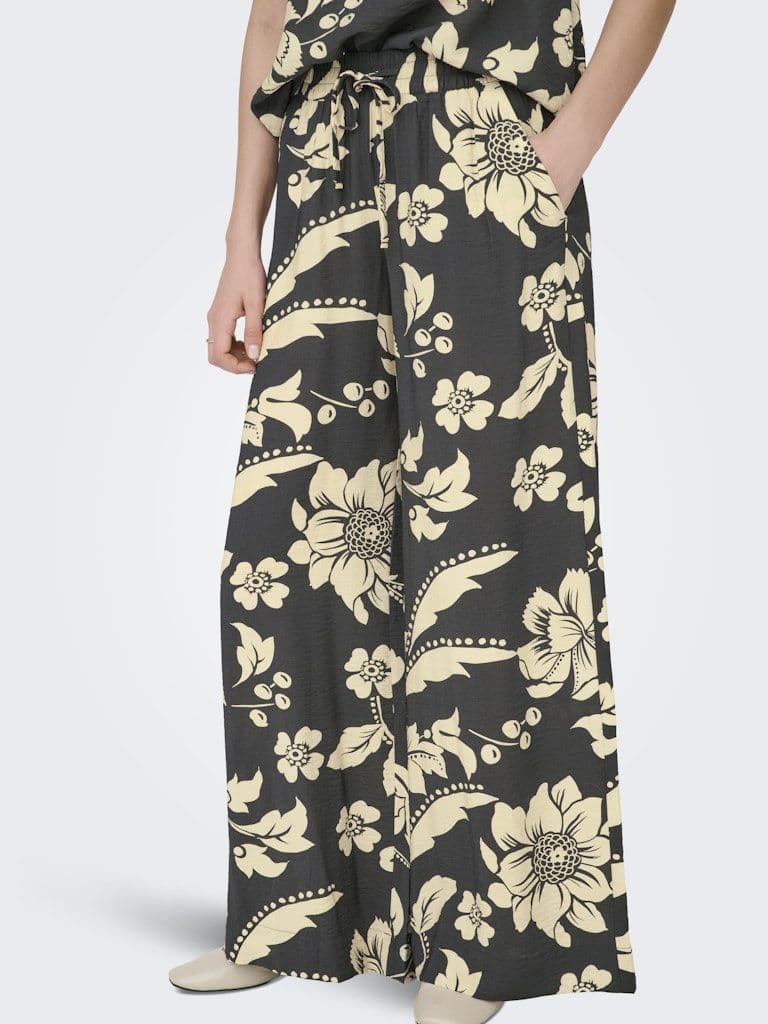 JDY Troya Life MW Palazzo Pants | Phantom