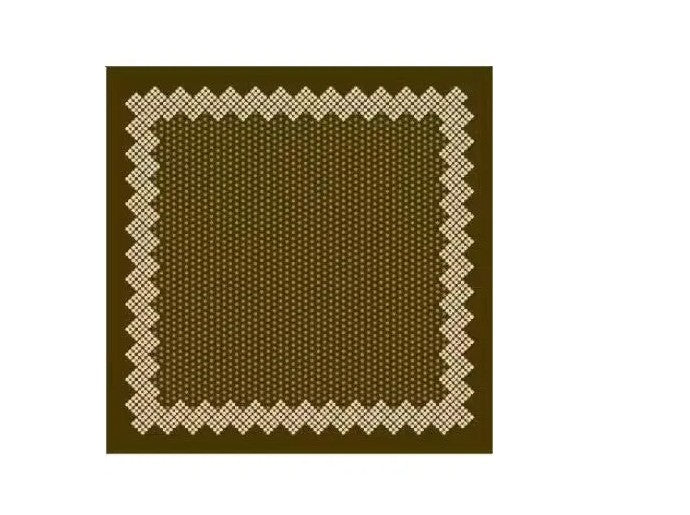 Best Angel Scarf with Pearls & Magnetic Closure | Khaki BA4416_5