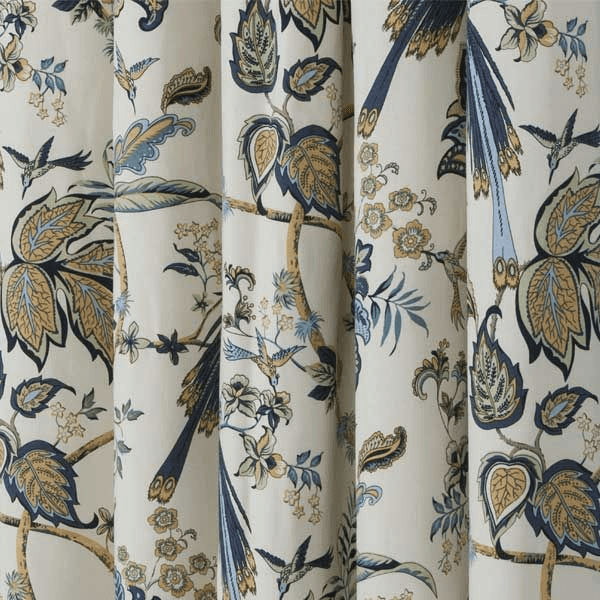 Kensington Tape Top Curtains Blue