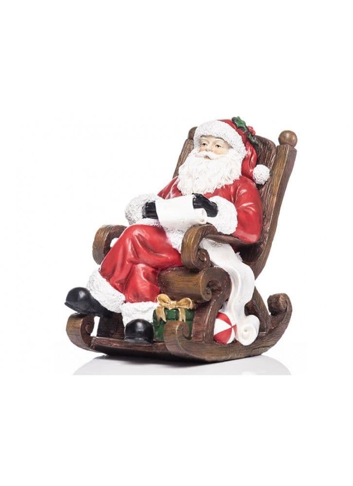 Kirkwood Ceramic Santa In Rocking Chair | XM13